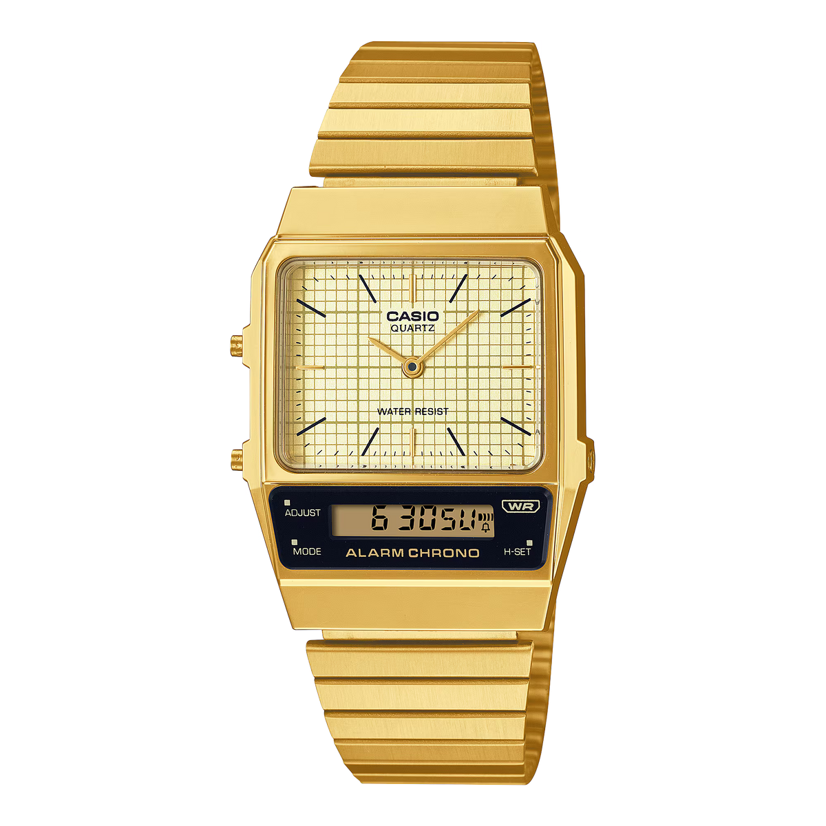 CASIO VINTAGE GOLDEN UNISEX WATCH A1000 Series AQ-800EG-9A (D282)