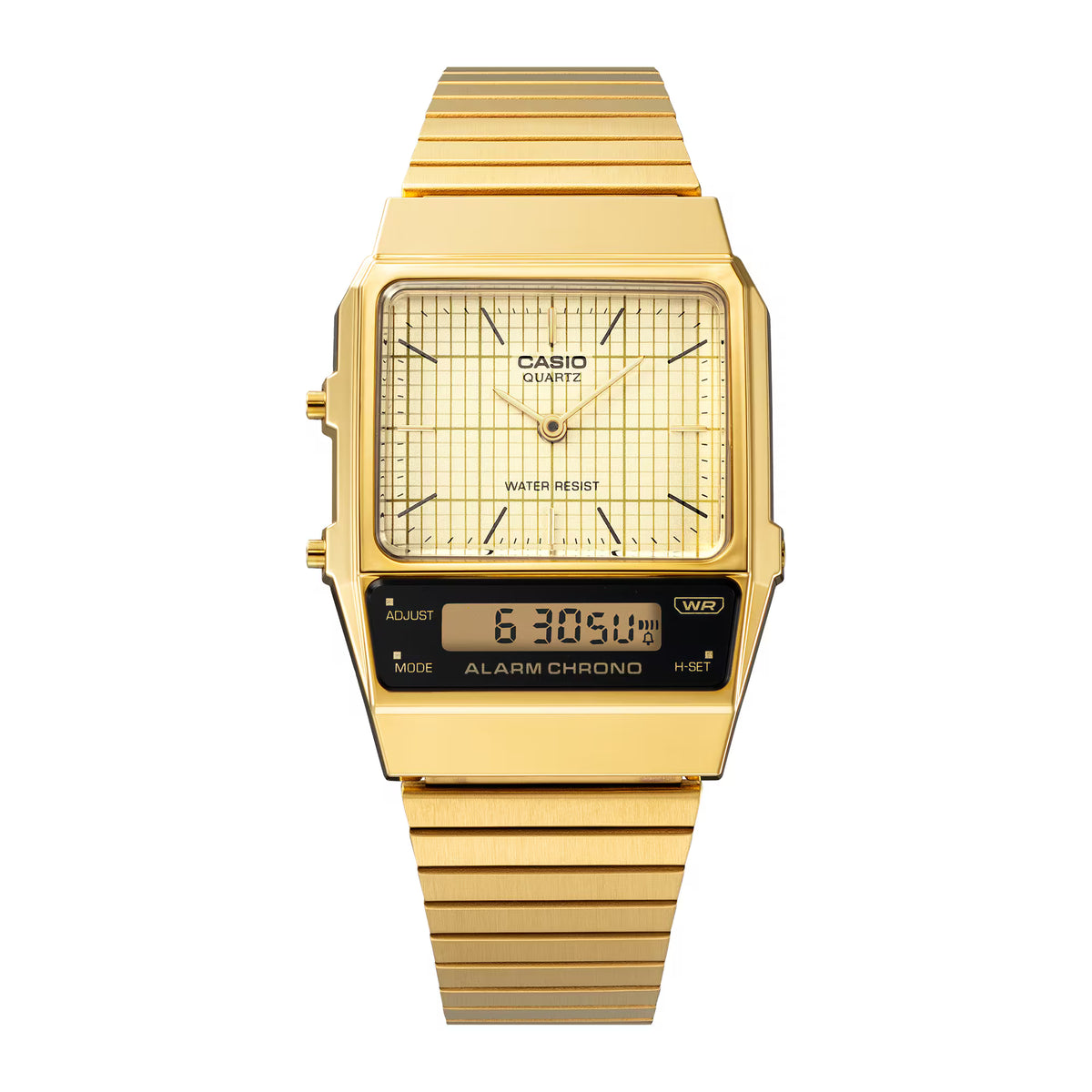 CASIO VINTAGE GOLDEN UNISEX WATCH A1000 Series AQ-800EG-9A (D282)