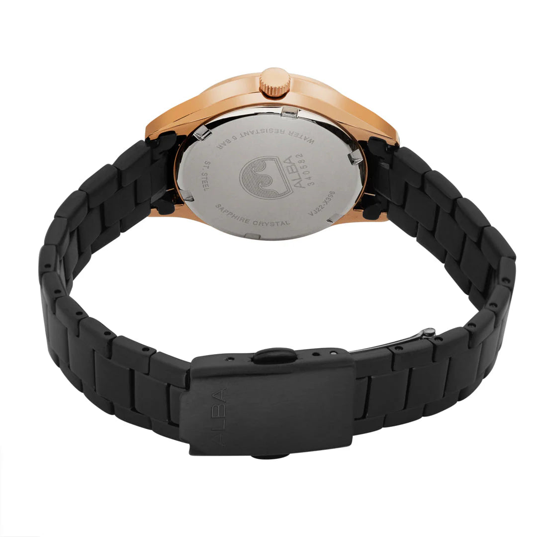 Alba AS9S04X1 Onyx Black Dial Watch