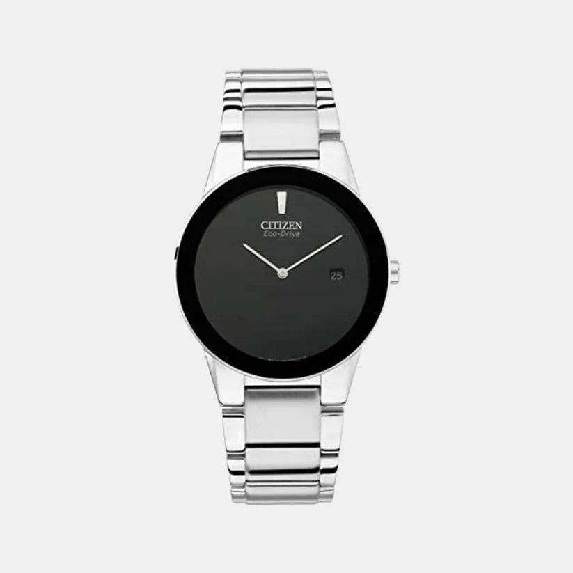 Citizen Axiom Eco-Drive Men's Black Analog Stainless Steel Watch AU1060-51E