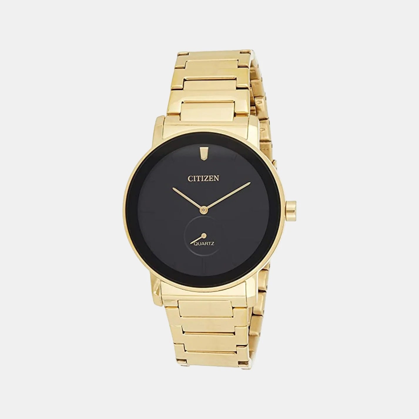 Citizen Men Quartz Black Dial Analog Stainless Steel Watch BE9182-57E