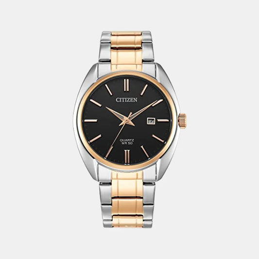 Citizen Hyperion Men's Black Dial Analog Stainless Steel Watch BI5104-57E