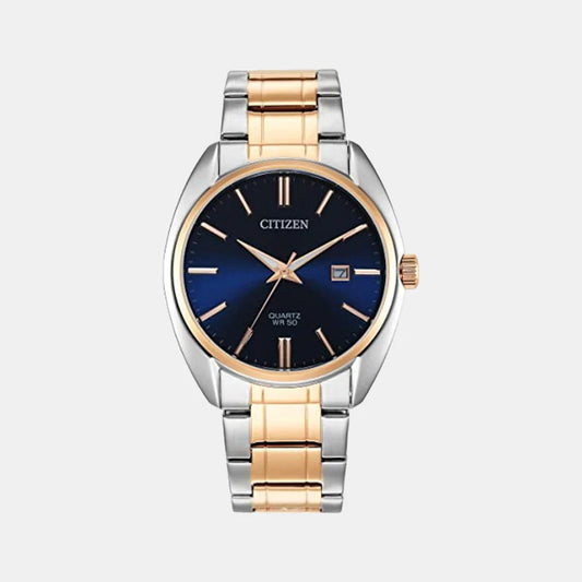Citizen Hyperion Men Quartz Blue Dial Analog Stainless Steel Watch BI5104-57L