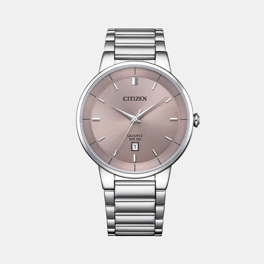 Citizen Men Quartz Pink Dial Chronograph Stainless Steel Watch BI5120-51Z