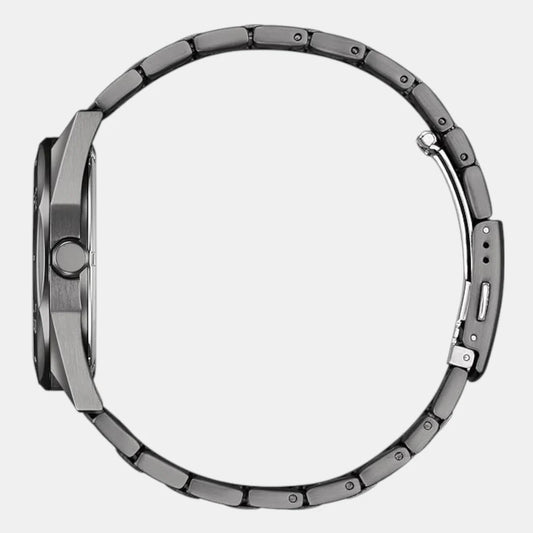 Citizen Men Eco-Drive Grey Dial Analog Stainless Steel Band Watch BM7637-81H