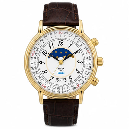 Timex Round 37mm White Dial Analog Men Watch - TW2Y99000UJ