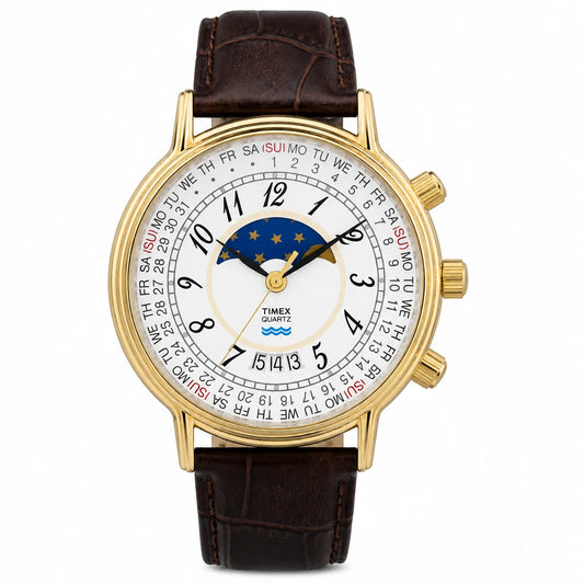 Timex Round 37mm White Dial Analog Men Watch - TW2Y99000UJ