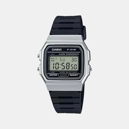 Casio Youth Unisex Quartz Black Dial Digital Resin Watch D141 F-91W
