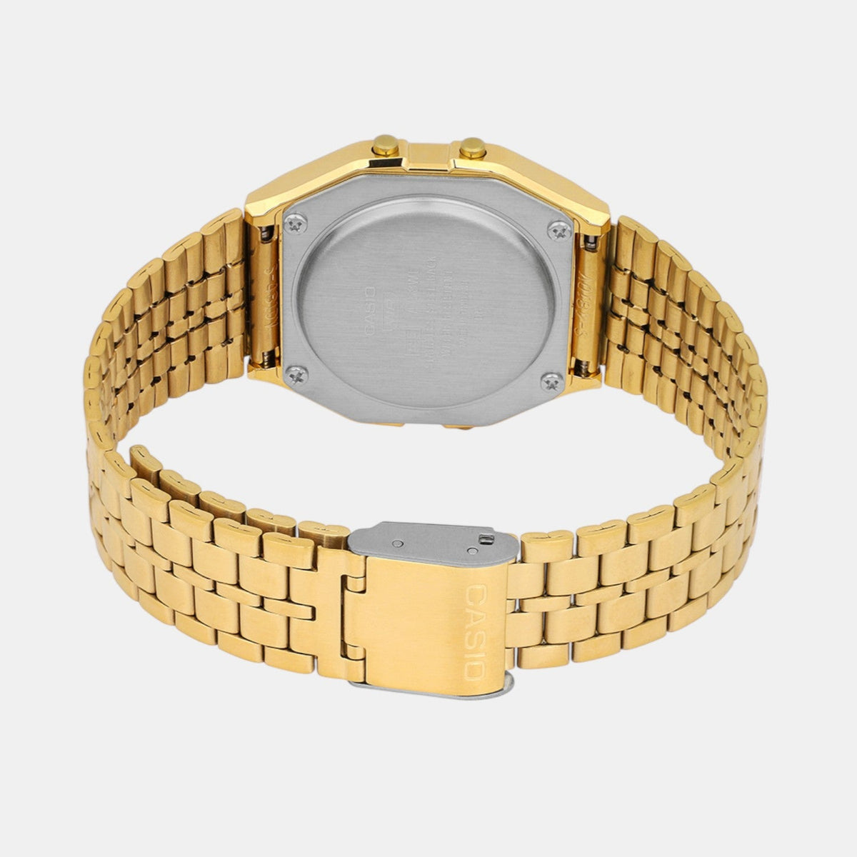 Vintage Unisex Quartz Black Dial Digital Stainless Steel Watch D162