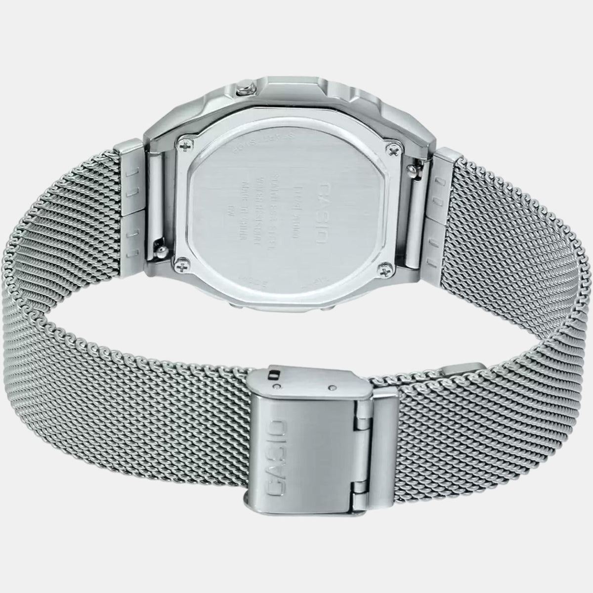 Vintage Unisex Quartz Black Dial Digital Mesh Watch D194
