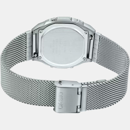Vintage Unisex Quartz Black Dial Digital Mesh Watch D194