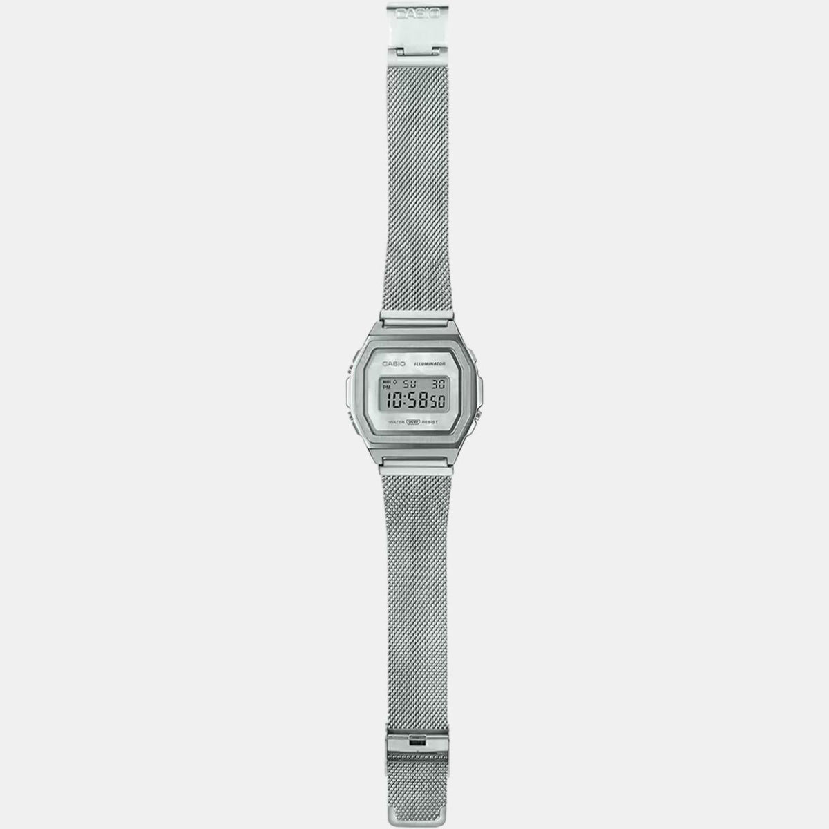 Vintage Unisex Quartz Black Dial Digital Mesh Watch D194