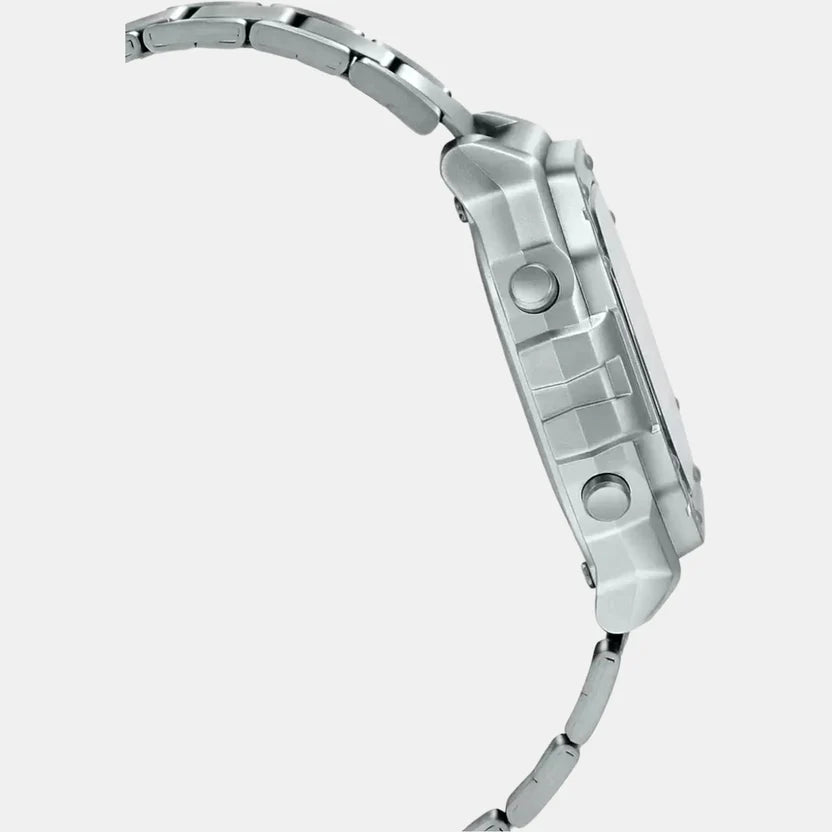 Casio Youth Unisex Quartz Black Dial Digital Stainless Steel Watch D227