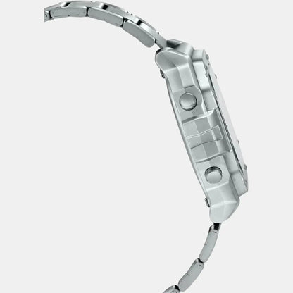 Casio Youth Unisex Quartz Black Dial Digital Stainless Steel Watch D227