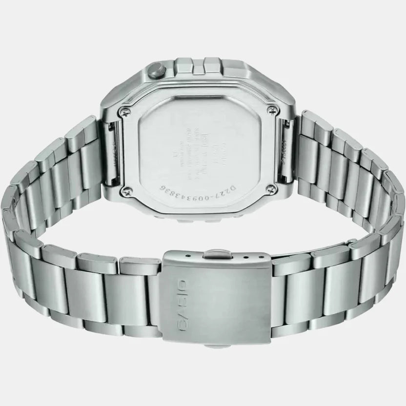 Casio Youth Unisex Quartz Black Dial Digital Stainless Steel Watch D227