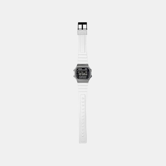 Vintage Unisex Quartz Black Dial Digital Resin Watch D306