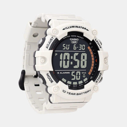 Casio Youth Men Quartz White Dial Digital Resin Watch D320