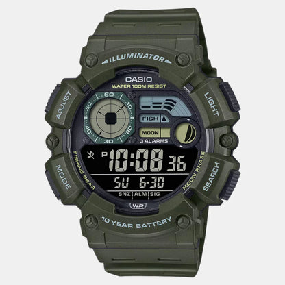 Casio Youth Men Quartz Dark Grey Dial Digital Resin Watch D350