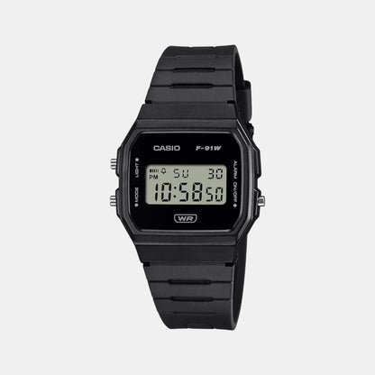 Casio Youth Unisex Quartz Black Dial Digital Resin Watch D370