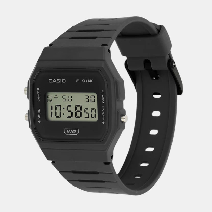 Casio Youth Unisex Quartz Black Dial Digital Resin Watch D370