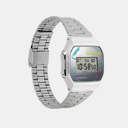 Casio Vintage Unisex Quartz Silver Dial Digital Stainless Steel Watch D380