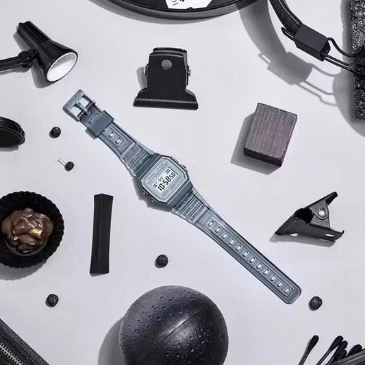 Casio Women Quartz Blue Dial Digital Resin Watch D410