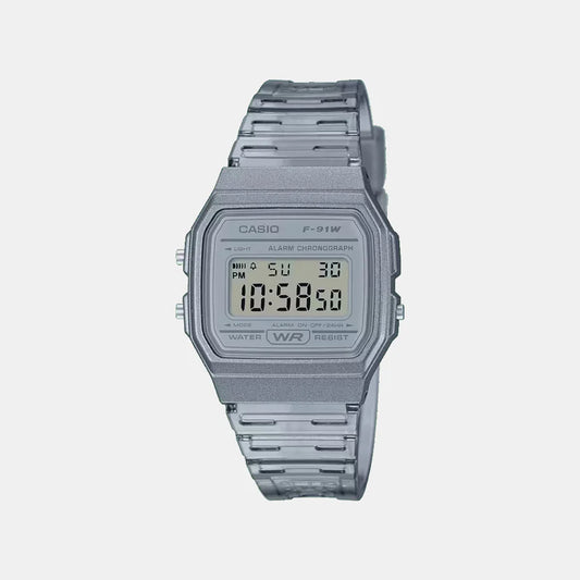 Casio Women Quartz Blue Dial Digital Resin Watch D410