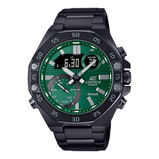 Casio Edifice Bluetooth Connect Analog-Digital Green Dial Men ECB-10DC-3ADF (ED526)