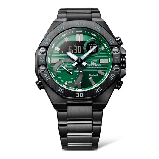 Casio Edifice Bluetooth Connect Analog-Digital Green Dial Men ECB-10DC-3ADF (ED526)