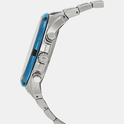 Casio Edifice Men Quartz Black Dial Chronograph Stainless Steel Watch ED462