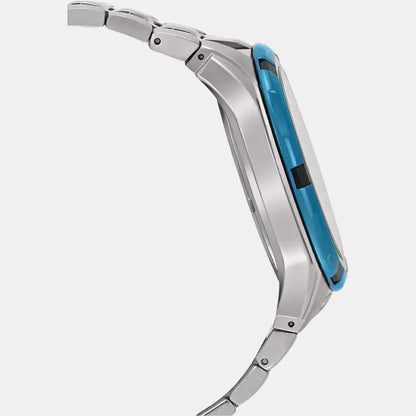 Casio Edifice Men Quartz Black Dial Chronograph Stainless Steel Watch ED462