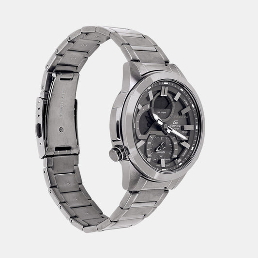 Edifice Men Quartz Grey Dial Analog-Digital Resin Watch ED605