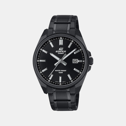Edifice Men Quartz Black Dial Analog Stainless Steel Watch ED620