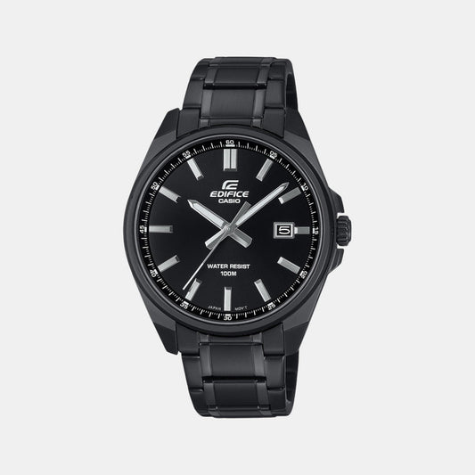 Edifice Men Quartz Black Dial Analog Stainless Steel Watch ED620