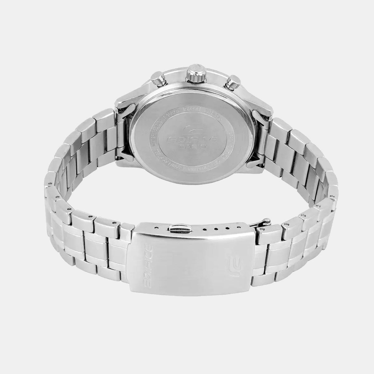 Edifice Men Quartz Blue Dial Multi-Function Stainless Steel Watch ED656