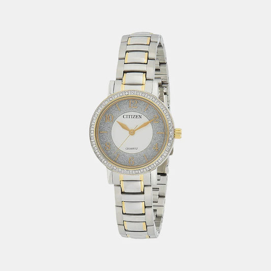 Citizen Women Quartz Silver Dial Analog Stainless Steel Watch EL3044-54A