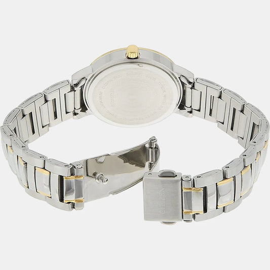 Citizen Women Quartz Silver Dial Analog Stainless Steel Watch EL3044-54A