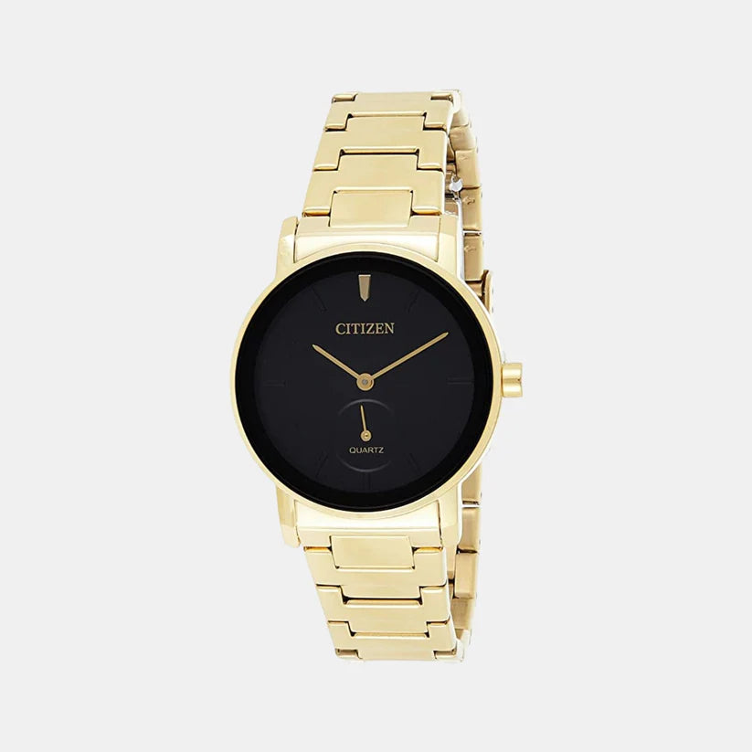 Citizen Women Quartz Black Dial Analog Stainless Steel Watch EQ9062-58E