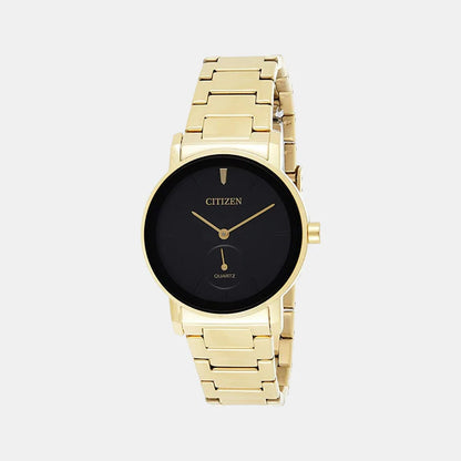 Citizen Women Quartz Black Dial Analog Stainless Steel Watch EQ9062-58E
