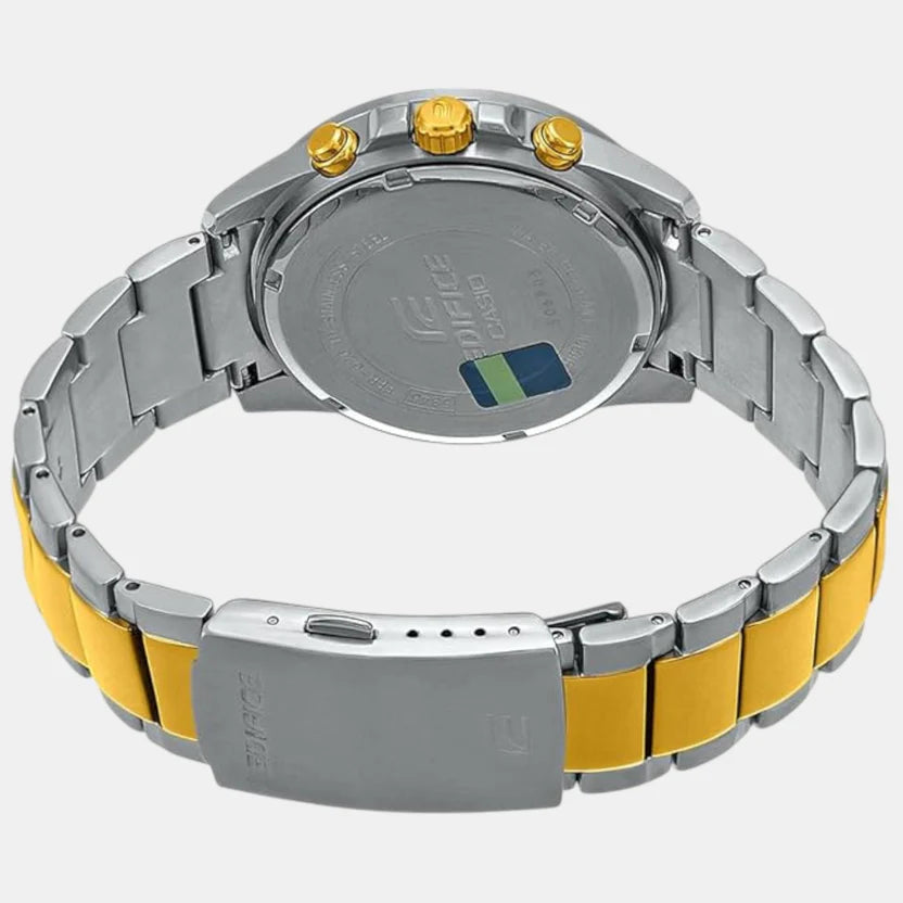 Casio Edifice Men Quartz Silver Dial Chronograph Stainless Steel Watch EX273