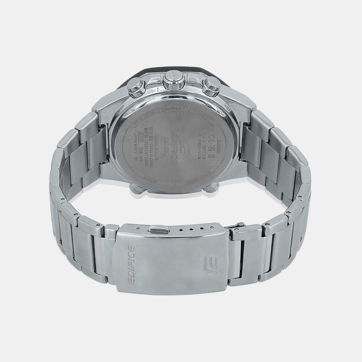 Edifice Men Quartz Blue Dial Analog-Digital Stainless Steel Watch EX555