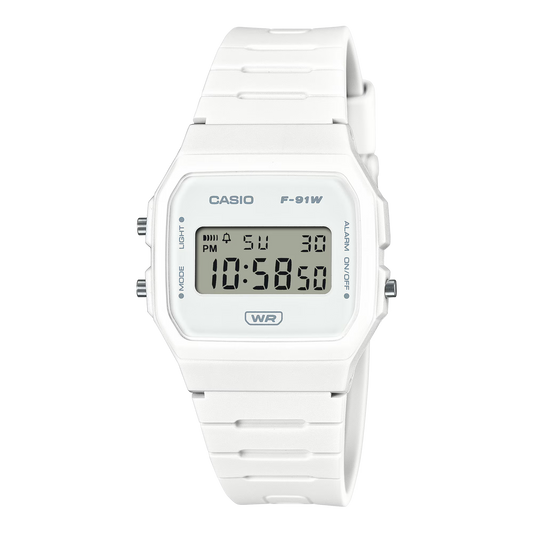 Casio F-91WB-7A White Unisex Digital Watch D372
