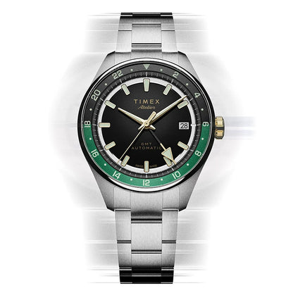 Timex Atelier GMT Première M1a 38mm Swiss Made Automatic Stainless Steel Bracelet