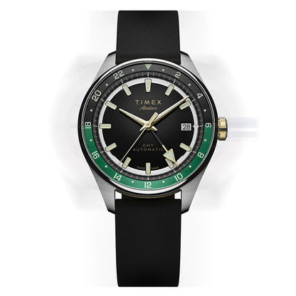 Timex Atelier GMT Première M1a 38mm Swiss Made Automatic NBR Synthetic Rubber Strap