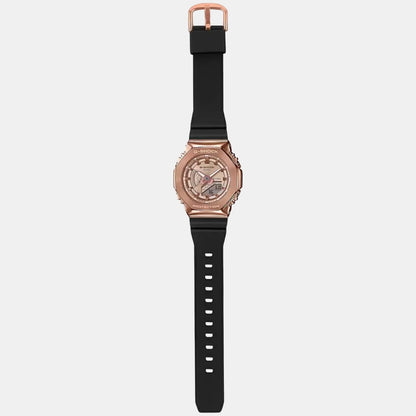 G-Shock Women Quartz Rose Gold Dial Analog-Digital Resin Watch G1165
