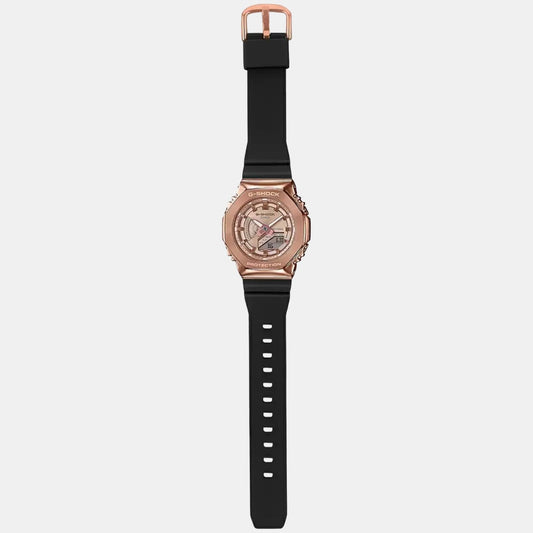 G-Shock Women Quartz Rose Gold Dial Analog-Digital Resin Watch G1165