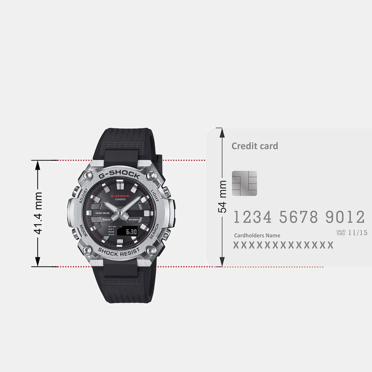 G-Shock Men Quartz Black Dial Analog-Digital Resin Watch G1541