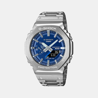 G-Shock Men Solar Blue Dial Analog-Digital Stainless Steel Watch G1563