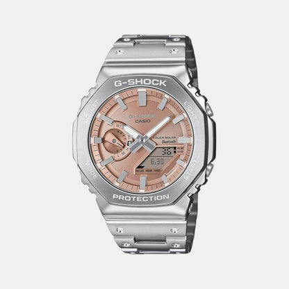 G-Shock Men Quartz Orange Dial Analog-Digital Stainless Steel Watch G1629