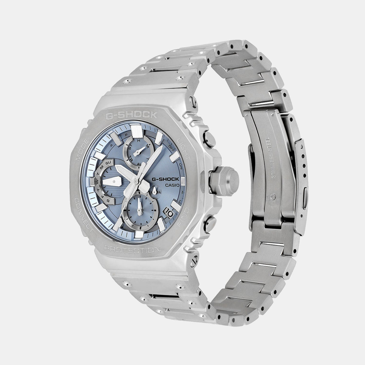 G-Shock Men Quartz Blue Dial Chronograph Stainless Steel Watch G1630